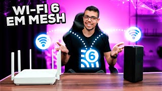 MONTEI UMA INCRÍVEL REDE MESH WiFi 6 COM ROTEADORES DA XIAOMI [upl. by Ankeny]