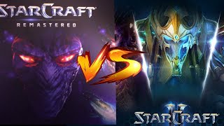 🔴 STARCRAFT 1 VS STARCRAFT 2 TERRAN VS PROTOSS 2024 [upl. by Gauldin819]