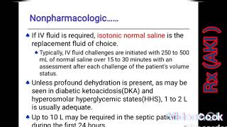 Pharmacological management of Acute kidney injury AKI part 2 [upl. by Nosremaj]