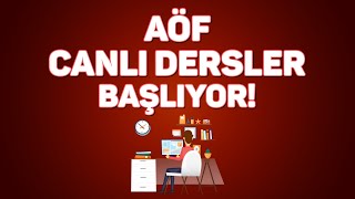 AÖF Canlı Derse Nasıl Girilir [upl. by Fausta986]