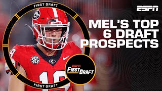 Mel Kiper Jr drops his top 6 2024 NFL Draft Prospects  First Draft [upl. by Koziara341]