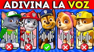 Adivina El Personaje De PAW PATROL😀❤️Chase👮Rubble💛Marshall🚒Skye🩷Adivina La Voz😍🎶Patrulla Canina❤️ [upl. by Ieppet795]