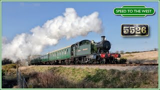 Western Interloper 5526 Visits The Swanage Railway  February 2022 [upl. by Sarkaria687]