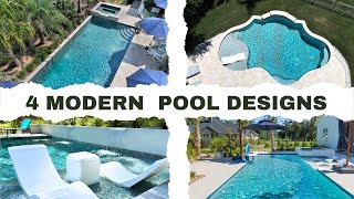 4 Modern Backyard Swimming Pool Design Ideas  Small Backyard Transformations [upl. by Findlay]