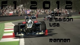 Lets Play F1 20122 Saison 087 USARennenGermanHD Legende 100 [upl. by Asaph]