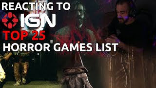 Reacting to IGNs Top 25 best horror games list [upl. by Korff]