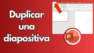 Cómo duplicar una diapositiva en Power Point tutorial Office [upl. by Anahgem410]