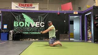 BonvecStrengthcom  All Fours Breathing w Band Around Back [upl. by Accem]