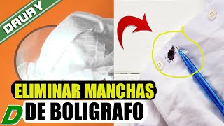 Cómo quitar manchas de bolígrafo en la ropa [upl. by Rusert]