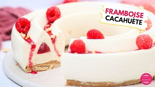 Délice dété  lentremets Framboise Vanille et Cacahuète [upl. by Adnamar86]