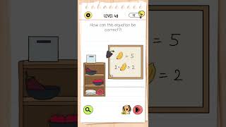 Brain Test 4 level 48 Howcan this equation be correct trending games gaming gameplay shorts [upl. by Decca881]