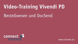 Bestellwesen und DocSend in Vivendi PD [upl. by Yasmin]