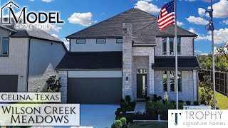 New Construction Homes in Dallas  Trophy Signature Homes at Wilson Creek Meadows Celina TX [upl. by Einram]