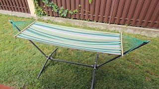 Livarno Home Hammock with Frame from Lidl  review [upl. by Kass576]