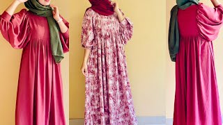 DIY  Latest design maxi dress  Ruffle sleeves design naachusworld diy [upl. by Ettari519]