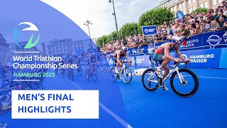 2023 World Triathlon SuperSprint Championships Hamburg Elite Mens Final Highlights [upl. by Alehtse905]