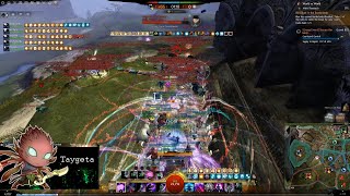 GW2 WvW  Rifle Staff Chronomancer  Pumping All the Boons [upl. by Pansir364]