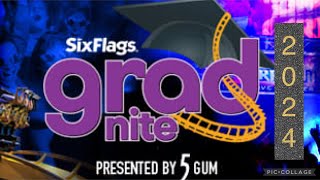 Six Flags Fiesta Texas Grad Nite 2024 [upl. by Ainala]