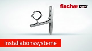 Schieneninstallation  fischer Schienensystem FLS  Befestigungen für Heizung Sanitär und Klima [upl. by Pelson]