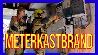 Meterkast brand  VOLUNTEERS DUTCH FIREFIGHTERS [upl. by Tnilf]