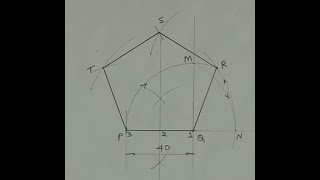 how to draw pentagon without using protractor [upl. by Ronym653]