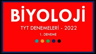 TYT BİYOLOJİ DENEMESİ 1 2022 [upl. by Ullman]