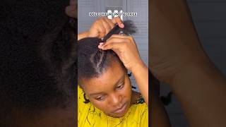 NATTES COLLÉES CHEVEUX CRÉPUS  Oussème  afrodance protectivestyles cheveuxcrepus 4c [upl. by Elleinahc859]