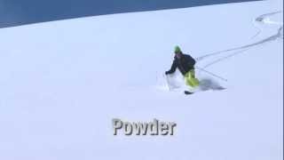 Telemark Powder Lesson from Telemark Tips App [upl. by Jayson]