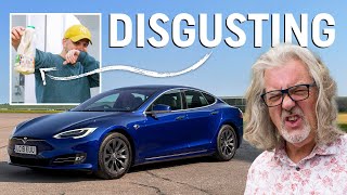 Fixing James May’s CRASHED Tesla Model S at The Smallest Cog [upl. by Litman]