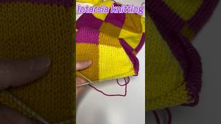 How to knit intarsia with knitting needles [upl. by Davis]