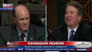 KAVANAUGH HEARING PART 5 Brett Kavanaugh continues to fight to be Supreme Court justice FNN [upl. by Lleda]