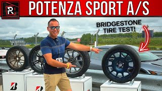 The New Bridgestone Potenza Sport AS Is A Well Rounded AllWeather Performance Tire [upl. by Arlinda286]