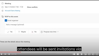 Accepting a meeting invite in Teams [upl. by Liddy]