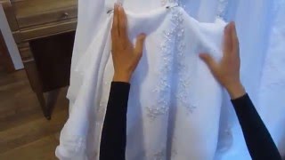 Bridal Gown American Bustle Tutorial amp How To Make The Loops Avoid Paying High Priced Alterations [upl. by Ambrogino]