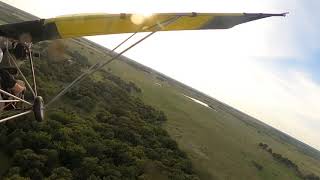 Weedhopper botched crosswind landing [upl. by Folly636]