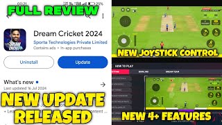 Finally Dream Cricket 24 New Update Released Full Review New Joystick Control 5 Features DC24 [upl. by Postman]