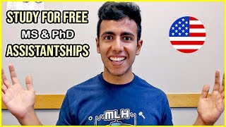 How to Study for Free Assistantships amp Scholarships  MS amp PhD in US [upl. by Ytsrik300]