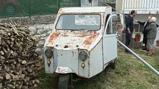 Ruggerini motori 12hp 3 wheel in Greece [upl. by Perri]