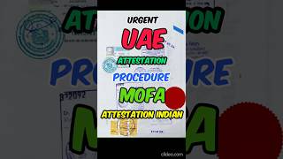 DEGREE CERTIFICATE ATTESTATION FOR UAE  UAE EMBASSY ATTESTATION PROCEDURE INDIA  PROCESS  MOFA [upl. by Ahsenwahs569]