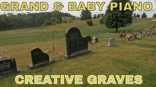 Grand Piano Baby Grand Piano Tombstone [upl. by Fawnia370]