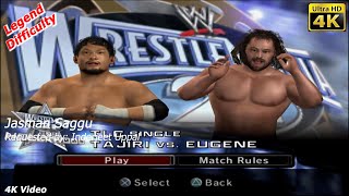 WWE SmackDown vs Raw 2006  Tajiri vs Eugene  TLC Match  4K Video  Inderjeet Uppal [upl. by Elletnuahc]