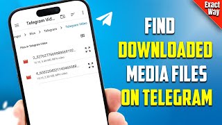 Find Downloaded Media Files on Telegram App on iPhone  Full Guide [upl. by Gratianna]