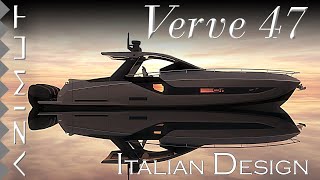 Azimut Verve 47  Italian design Wekender walkarround center console and day cruiser all in one [upl. by Treblah335]