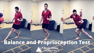 Balance and Proprioception Test  BodyWorx Physiotherapy Newcastle [upl. by Macdonell]