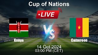 🔴 LIVE Kenya vs Cameroon  Animated Live Football Stream  CAF Africa Cup of Nations  Live Score [upl. by Merrilee]