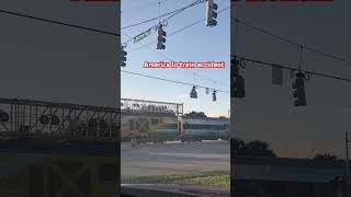 Train accident in America trending short in usa florida trending ytshortsusa ytshort ytviral [upl. by Thorn335]