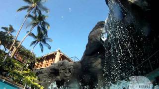 Waterslide at Hilton Waikoloa Village in Hawaii [upl. by Acirdna]