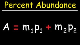 How To Find The Percent Abundance of Each Isotope  Chemistry [upl. by Ro272]