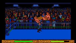 Long PlayAmiga Top Wrestling No cheat Overall Rating 250 [upl. by Donelson]