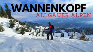 Wannenkopf 1712m  Leichte Skitour für Anfänger in traumhafter Natur  Allgäuer Alpen März 2021 [upl. by Jem]